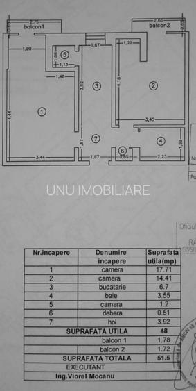 PODU ROS - BLD SOCOLA - 2 CAMERE DECOMANDAT - ETAJ INTERMEDIAR - MOBILAT - LIBER - 16