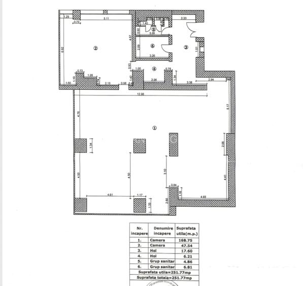 De inchiriat - spatiu comercial 252mp - 12m vitrina - Titulescu - Victoriei - 14