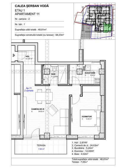 Tineretului - Parcul Carol vanzare apartament 2 camere - 3