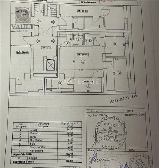 Apartament 3 camere -69,67mp-5 minute pana la metrou Piata Muncii - 8