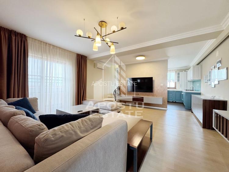 Penthouse 4 camere de vanzare, 2 bai complet mobilat si utilat - Giroc - 40