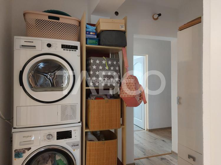 Apartament renovat 66 mp 3 camere 2 bai balcon pivnita Cisnadie - 20