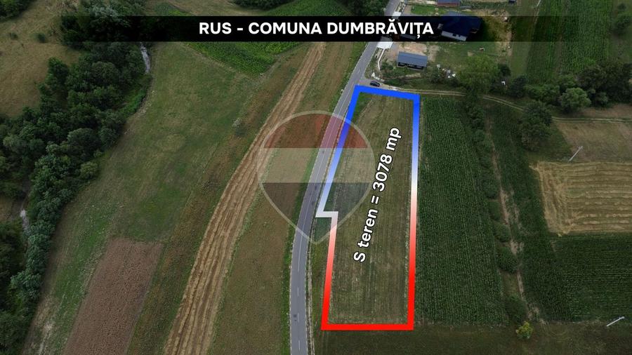 Teren intravilan în Rus | 3.079 mp | Ideal locuință sau investiție