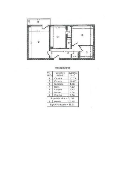 Apartament Luminos, 2 camere, Parcul Tineretului. Parcare. - 20