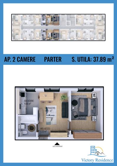 2 Camere, Victory Residence, Militari, Rezervelor 65, Predare la cheie - 1