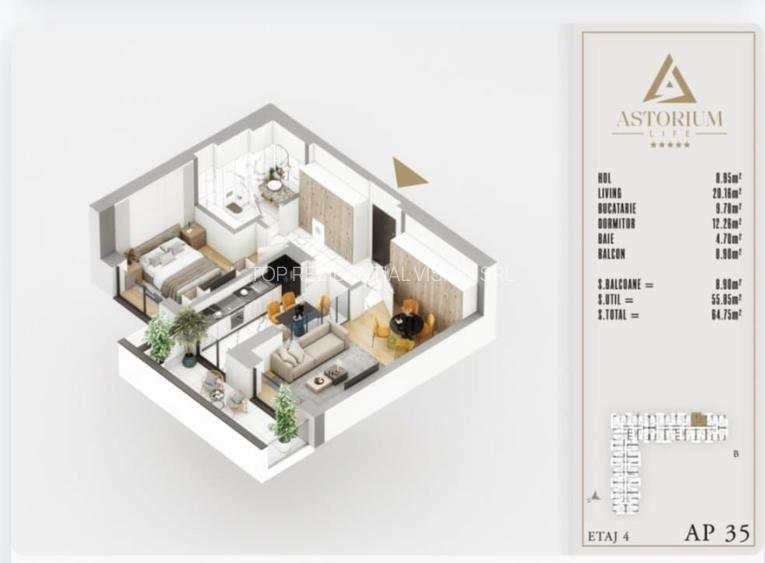 2 CAMERE / COMPLEX ASTORIUM LIFE! - 5