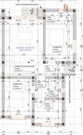 Duplex 4 camere si 2 bai - Mosnita Noua - toate utilitatile