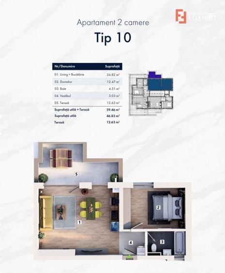 Variante apartamente 2 camere cartier nou zona Mehala - ID V4927 - 16