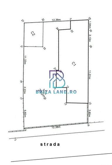 Bucurestii Noi, Laminorului, teren 250mp, d=12.3m, casa demolabila - 4