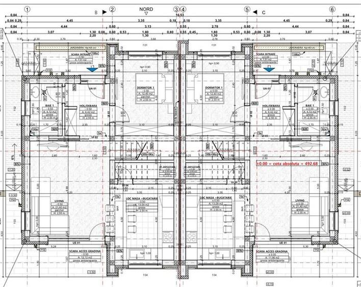 Casa Tip Duplex parter+etaj,450 mp de teren, situata in Chinteni! - 15