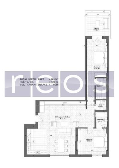 VANZARE | APARTAMENT 3 CAMERE | 109 MP | HERASTRAU | CURTE | MOBILAT-UTILAT - 11