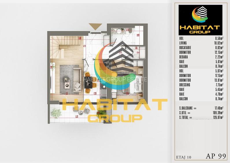 Apartament 4 camere duplex zona Pallady - 1