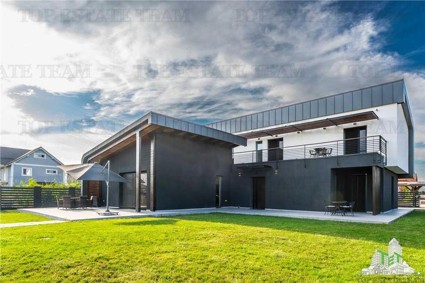 Casa moderna in Corbeanca cu 5 dormitoare si instalatia pentru piscina pregatita