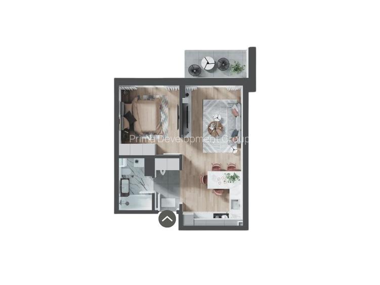 Apartament 2 Camere Nou | Finisat | Open Space | Nisa | PRIMA Green Nufarul - 1