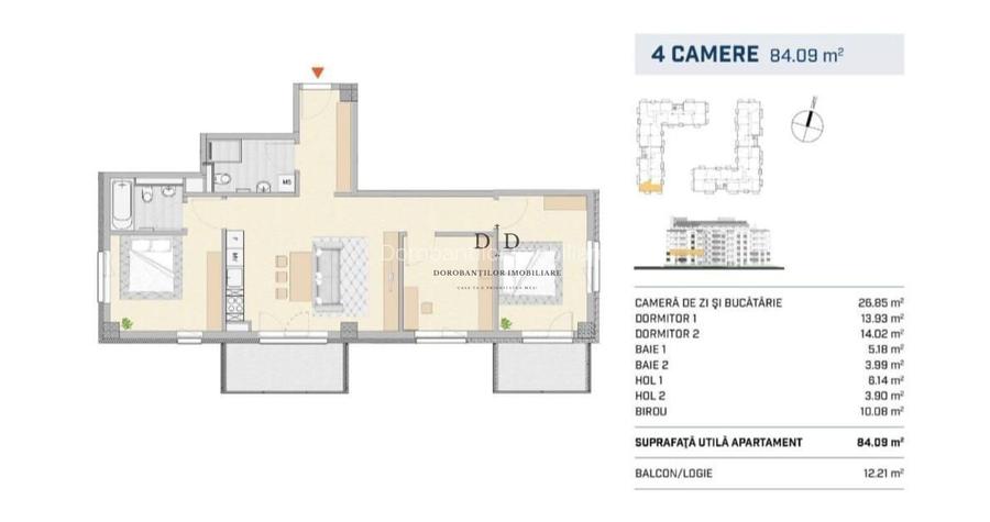 Apartament 4 camere de vânzare | Parcare subterana | Bloc nou 2024 - 16