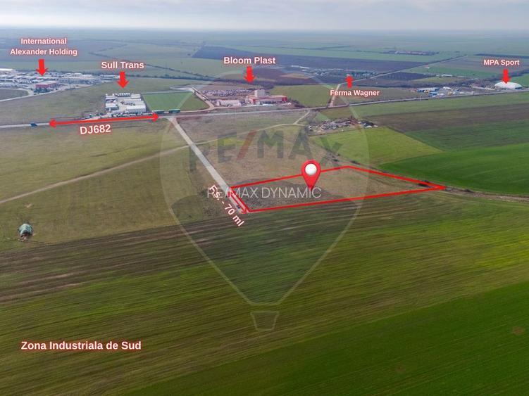 Teren intravilan 10.000 mp în Zona Industrială Sud Arad - 3