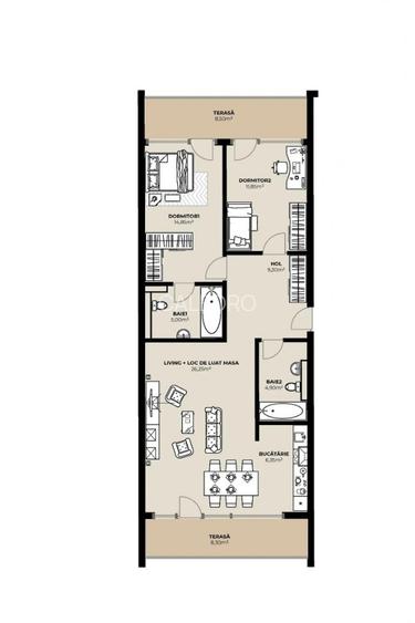 Apartament 3 camere  79 mp bloc nou Marasti - 2