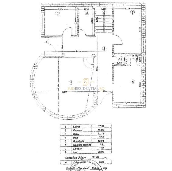 Vila impresionanta cu 5 camere si curte generoasa, P+M- Comuna Berceni - 1