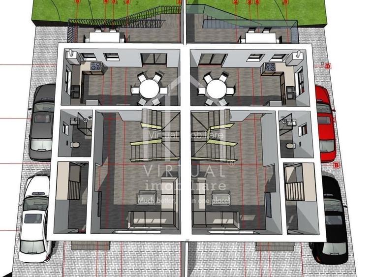 Duplex de vanzare pe Calea Cisnadiei cu pivnita- 2 terase si balcon - 4