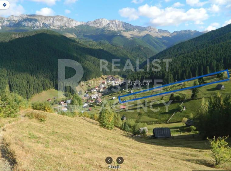 Teren de vânzare – 5877 mp în Moieciu de Sus, zonă montană deosebită - 5
