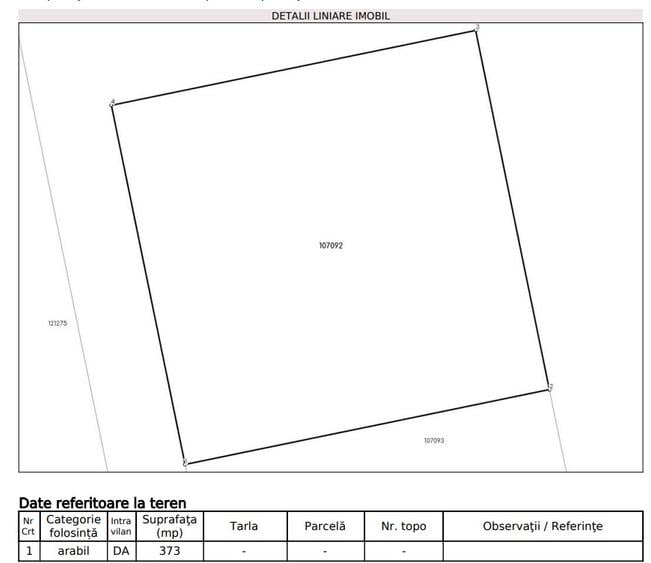 De vânzare teren intravilan în Domnești 375mp - 2