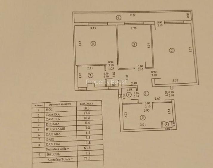 Apartament 3 camere bloc reabilitat langa Metrou Constantin Brancusi - 1