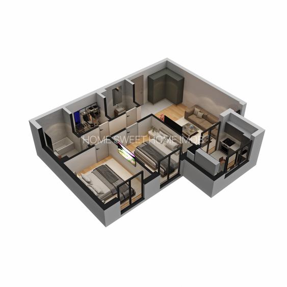 Apartamente 3 cam | 60mp - 72 mp | Comision 0 | Militari Residence | Bloc 2025 - 2