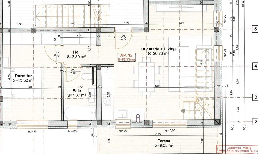 Penthouse cu scara interioara, 3 camere si 2 bai, disponibil imediat. - 1