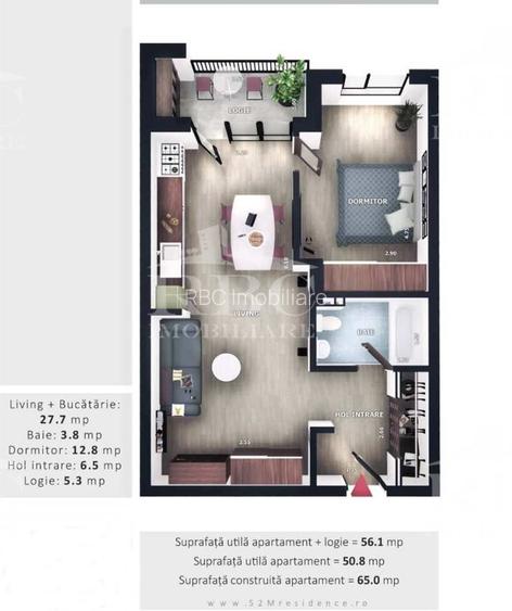 Apartamente cu 2 camere bloc nou in Floresti zona Vivo - 18