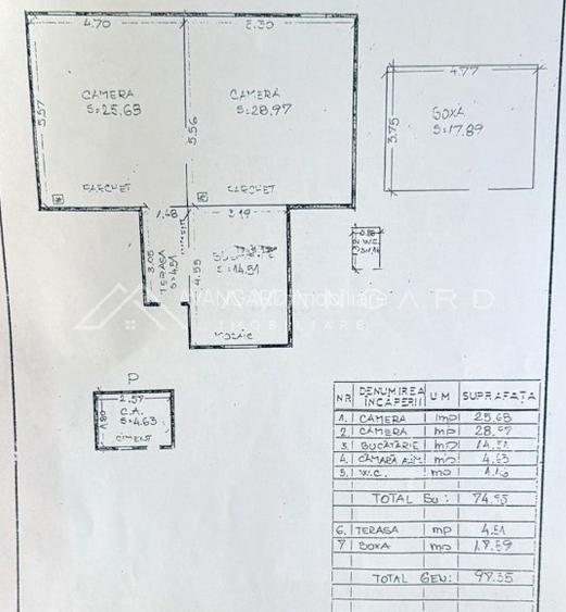 Apartament 2 camere in CENTRU,zona SORA,77mp, parcare, mobilat-utilat - 13