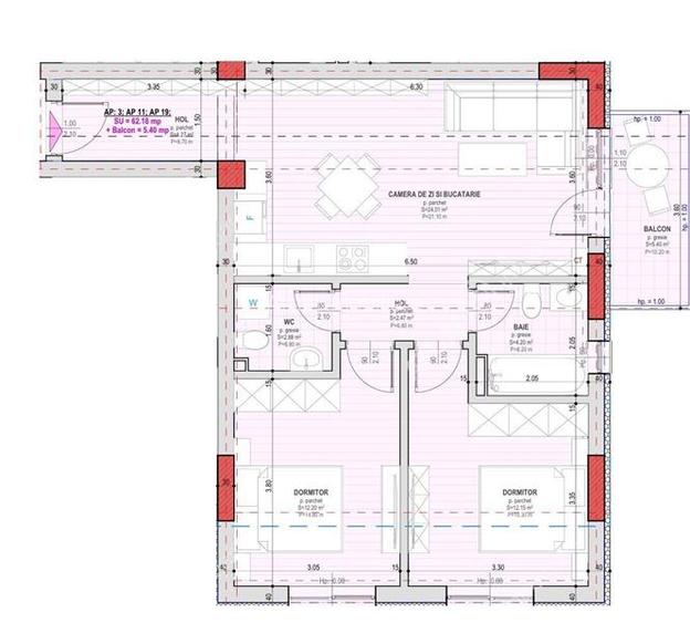 Apartament la cheie cu 3 camere si balcon zona Pictor Brana/Selimbar - 5