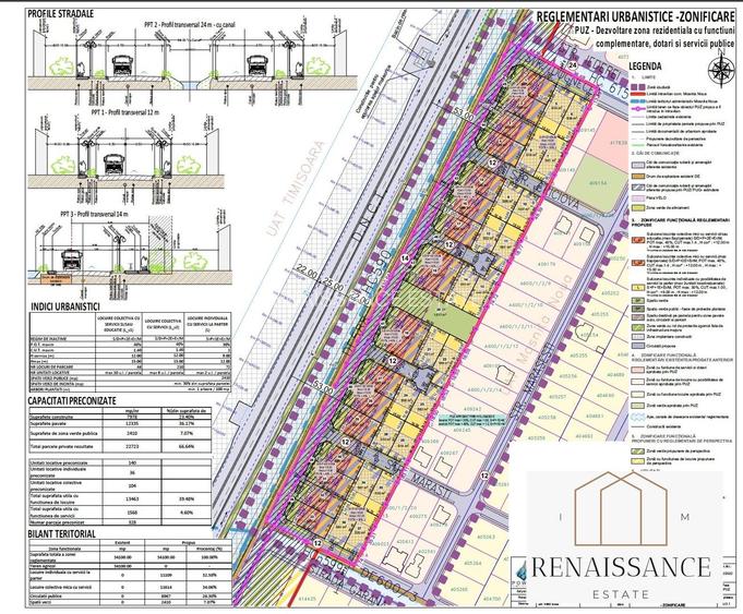 Teren Mosnita Noua cu PUZ aprobat- 104 apartamente 32 duplexuri 4 case - 3