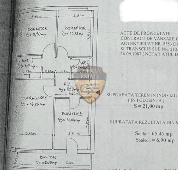 3 camere Tomis 3 Inel I - Eden parter, 2 intrari, centrala gaze, A/C - 21