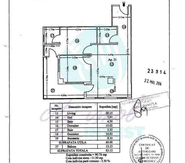 3 camere | Calea Călărașilor | 2 băi + balcon 13 mp - 20