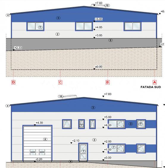 Hala de inchiriat | 440 mp utili | teren 880 mp | Floresti - 5