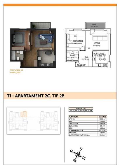 Aparatorii Patriei - Apartament 2 camere - 4