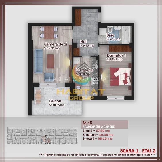 Apartament 2 camere  - zona Pallady - 3