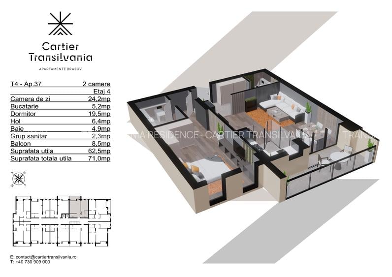 TRANSILVANIA RESIDENCE- CARTIER TRANSILVANIA, APARTAMENT 2 CAMERE - 13