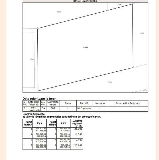 Teren intravilan 507 mp | Valu lui Traian | P+4E | Forest M - 9