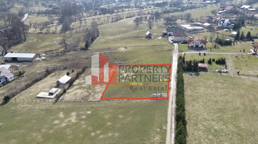 Teren intravilan 1.495 mp | Bran- Tohanul Nou | Vedere Bucegi | Deschidere 45 m - 5