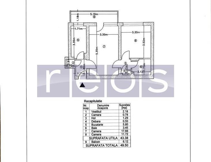 VANZARE APARTAMENT 2 CAMERE 50MP MUNCII CAMPIA LIBERTATII RENOVAT 2026 - 6
