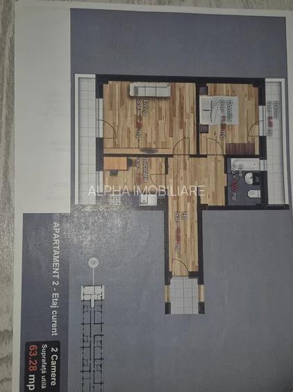 Apartament 2 camere Popesti | 63 MP - 8