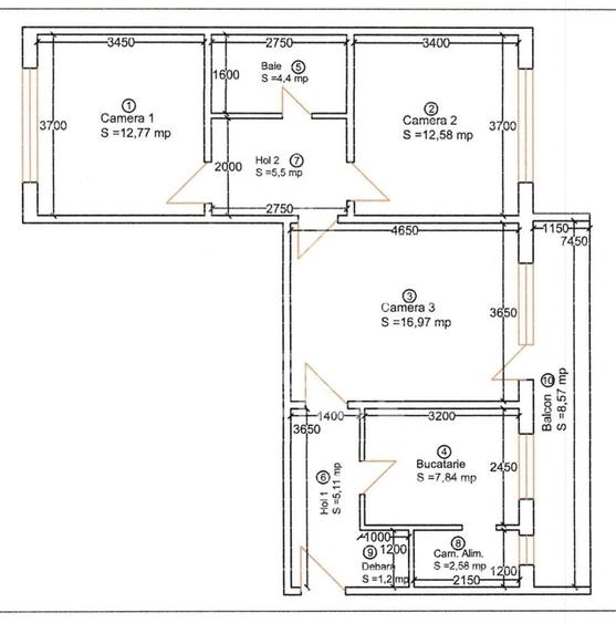 Apartament 3 camere,renovat,zona Take Ionescu - 3