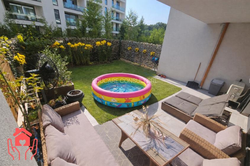 Baneasa Shopping City-3 camere cu gradina 60 mp, complex securizat, loc de joaca - 45