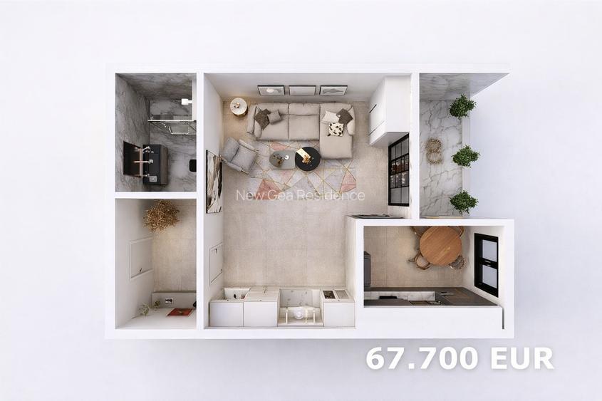 Garsonieră Pallady | Bloc 2026 | New Gea Residence I Metrou | Parcare | Boxa - 2