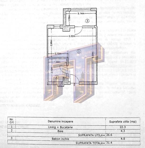 Garsonieră mobilată complet, bloc 2020, Chiajna - 15