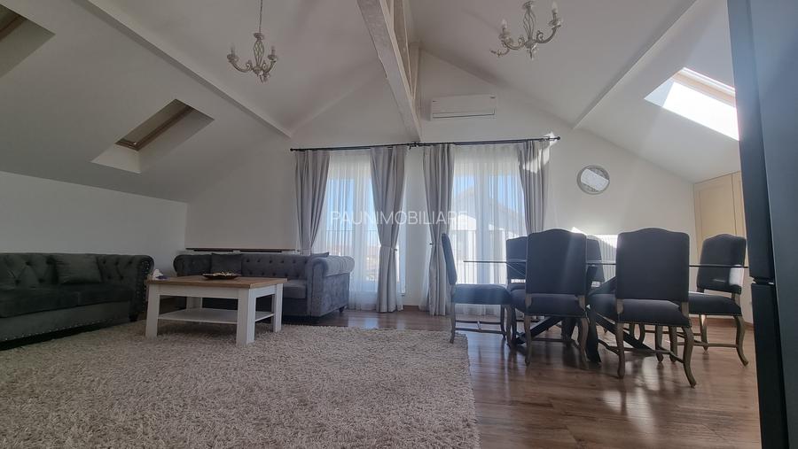 Apartament lux 3 camere, 103mp. in vila  P+1+M ,utilat mobilat +curte cca 100mp! - 2