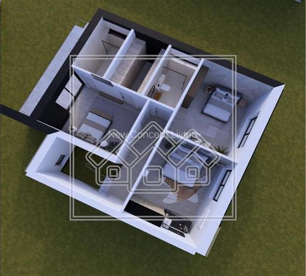 Casa de vanzare - 4 camere, teren 356 mp, ansamblu nou - 4