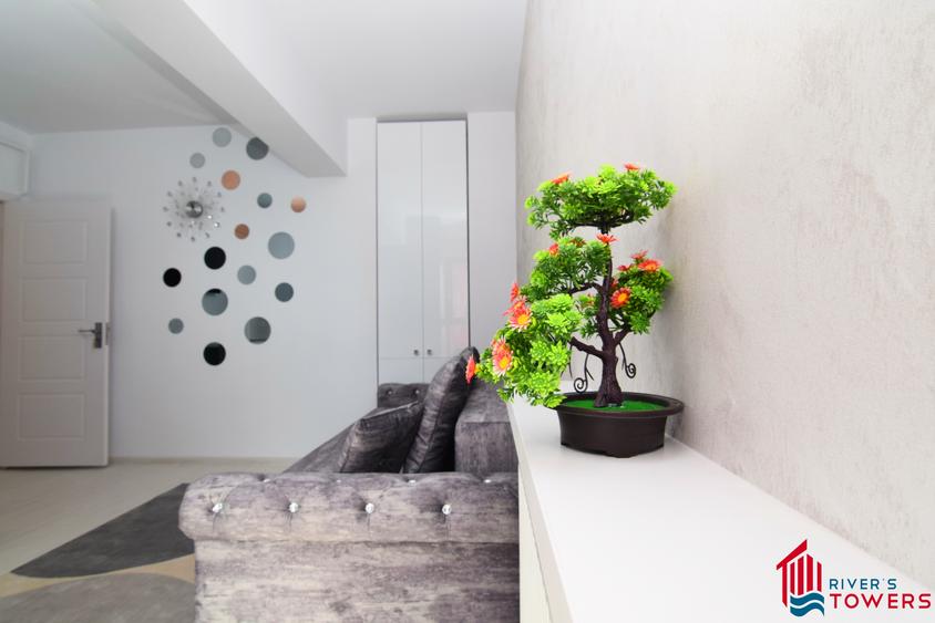 Studio cu 2 camere, River"s Towers, et 11 din 13, mobilat si utilat complet