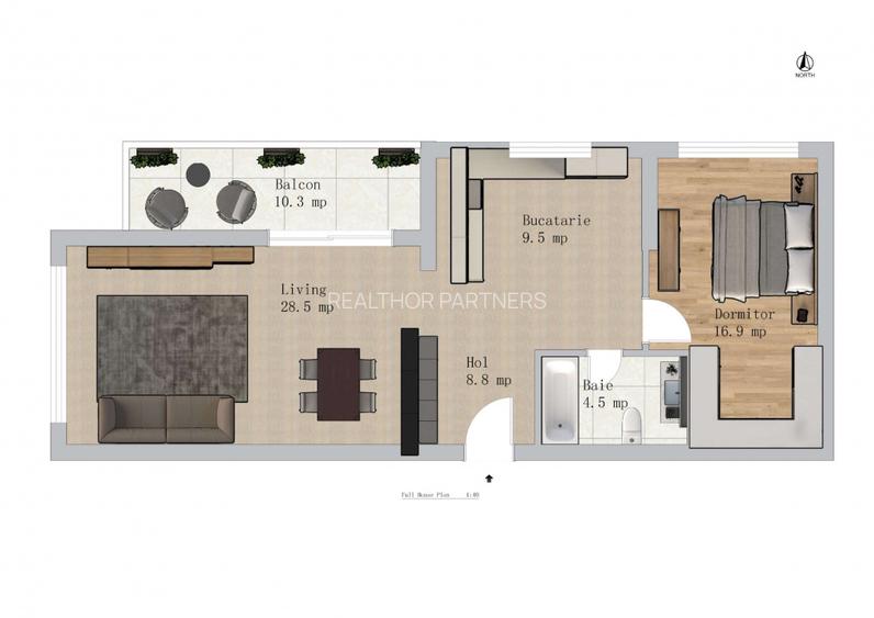 Apartament Spatios de 2 Camere - 77mp | Nou - Finalizat | Green Garden - 3